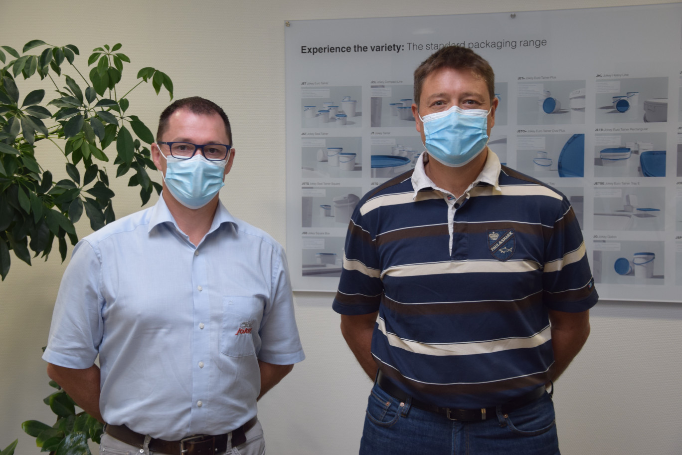 Frédéric Delcroix, directeur de l’usine de Jokey France à Labourse, et Olivier Jeannas, directeur des ressources humaines.