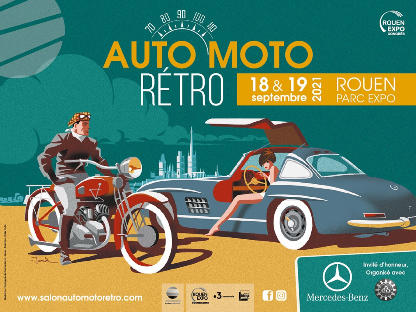 Le salon Auto Moto Retro a lieu ce week-end au Parc des expositions de Rouen.