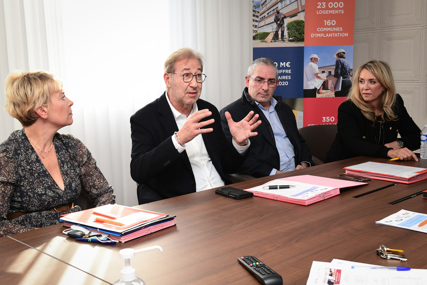 Dans son propos, Pierre Schaeffer, président de la Fédération du BTP de Moselle, a insisté sur "cette priorité pour les composants du BTP de parler d'une même voix, se félicitant "du dialogue renforcé via la charte". (c) Le Studio Photo Metz.