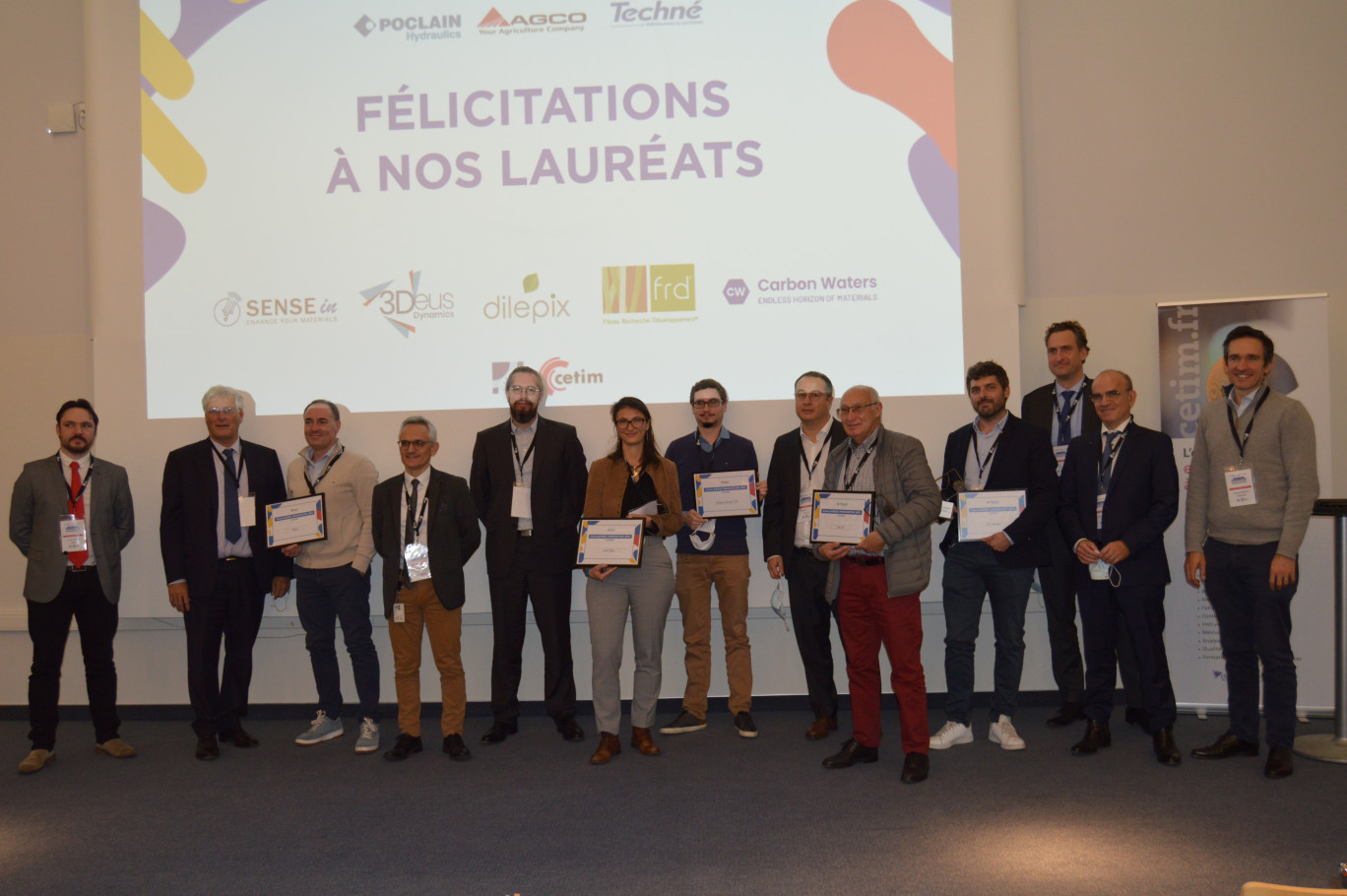 Les lauréats des Challenges innovations du Cetim.