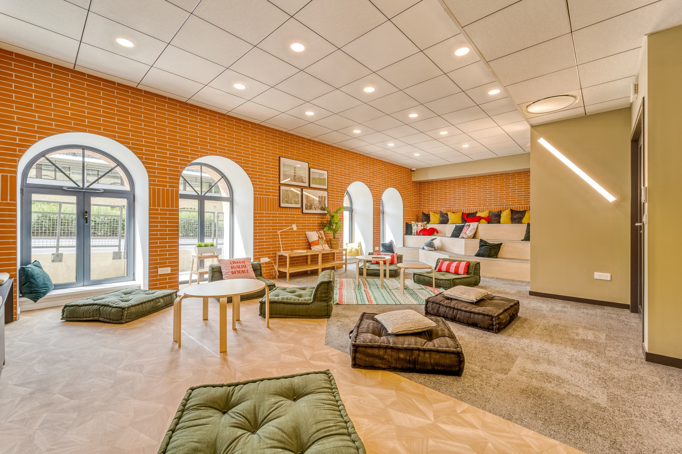L'espace coworking de la résidence Student Factory messine. (c) Vinci Immobilier.
