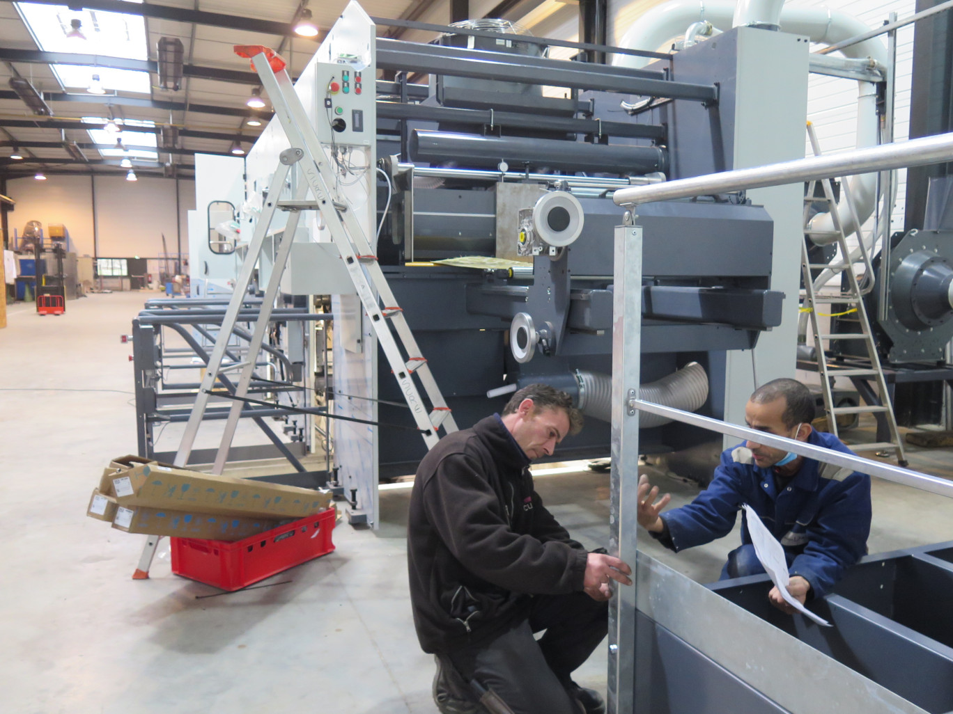 Entre 2015 et 2021, 4 machines ultra-modernes et à plusieurs centaines de milliers d'euros sont sorties des ateliers de Libercourt. © Aletheia Press/B. Dequevauviller