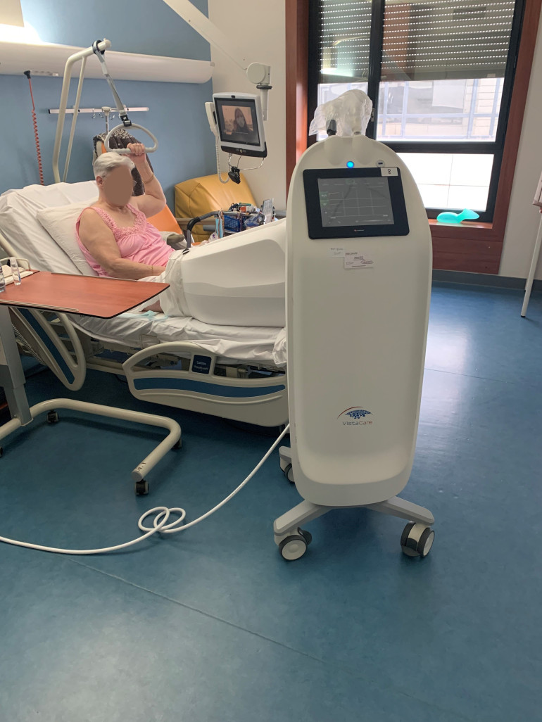 Le dispositif Vistacare Medical facilite la guérison des plaies grâce à un boitier stérile. (© Vistacare Medical)