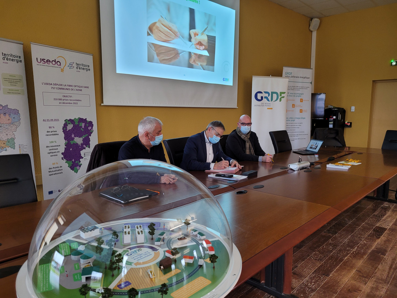 L'Useda et GRDF ont souhaité associer l'Adica à cette nouvelle convention.