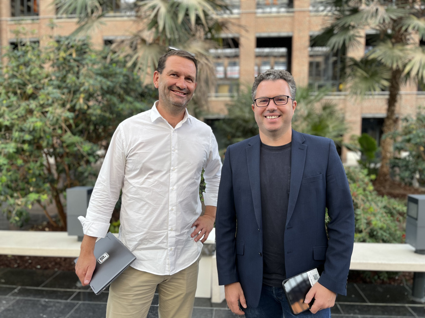 Anciens de Vallourec, Yvan Rivaux et Barthélémy Longueville ont fondé Olome en 2021.