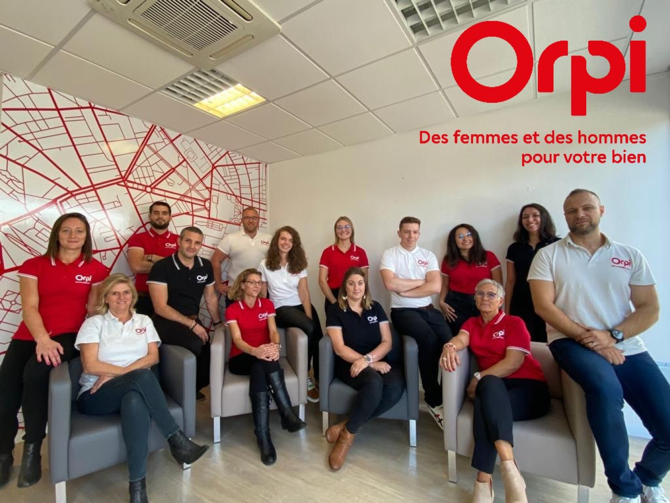 L’équipe d’Orpi Na & Co Immobilier de Soissons.
