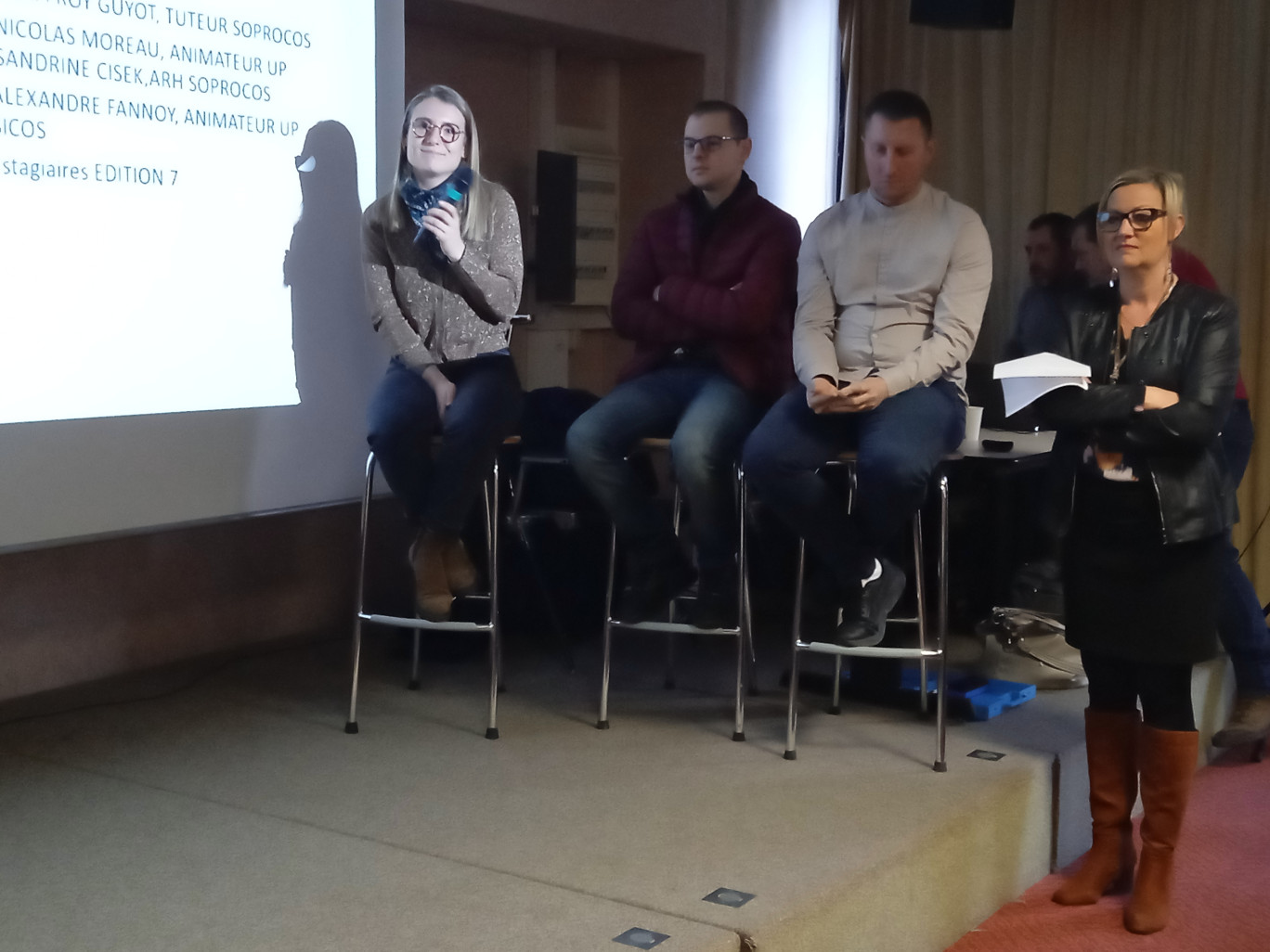 Anciens stagiaires et tuteurs sont venus témoigner de leur expérience.