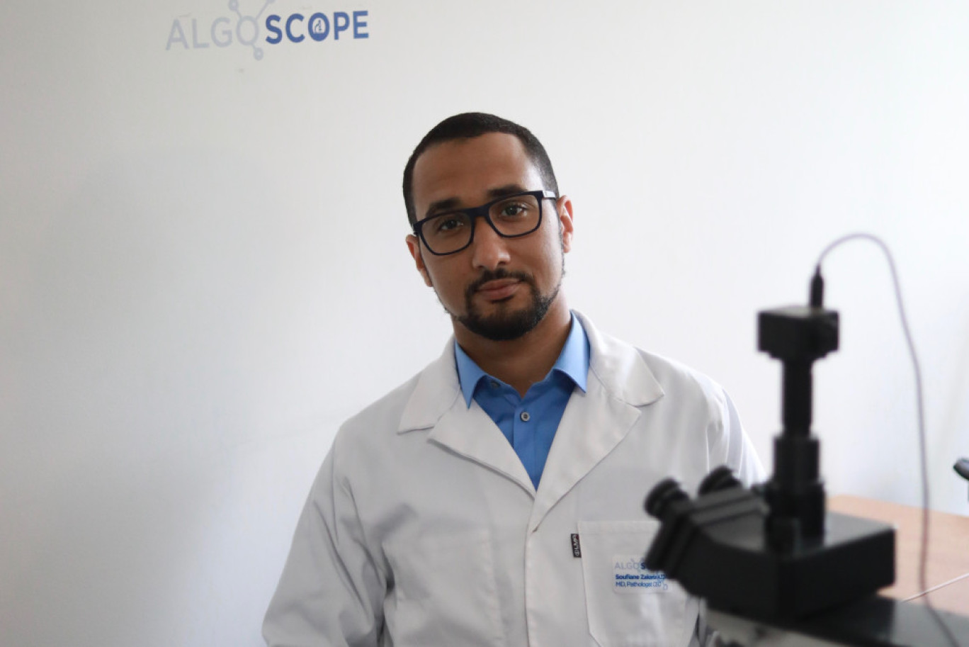 Soufiane Azdad, pathologiste et fondateur de la start-up Algoscope. (© Algoscope)