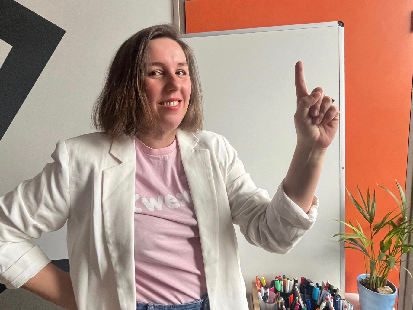 Carole Lavocat est l'une des fondatrices du collectif Wexample qui rassemble plus de 20 adhérents sur toute la France : designers, graphistes, développeurs Web… ©Wexample
