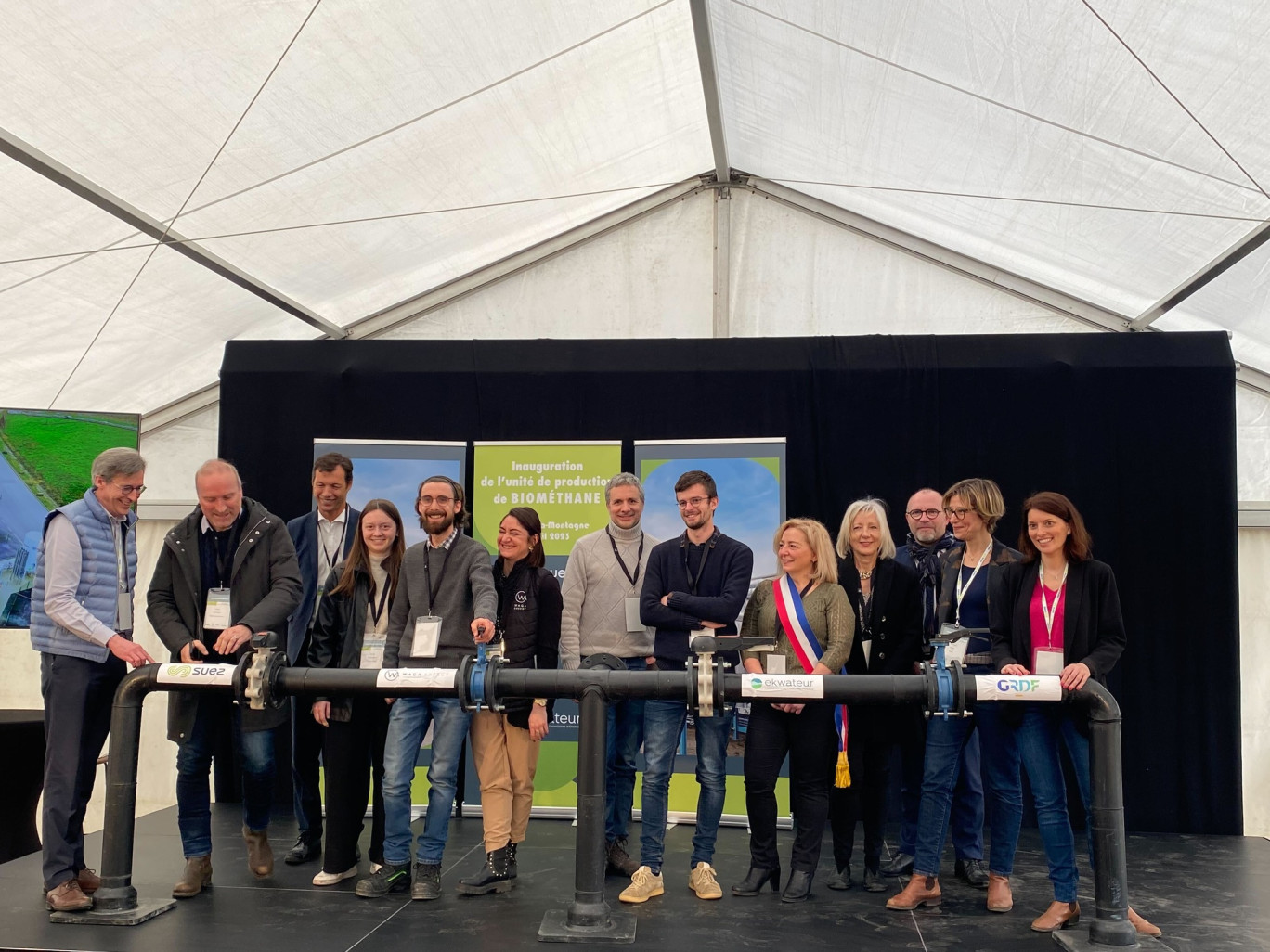 L'inauguration d'une installation majeur pour le territoire montoisien. © Ekwateur.