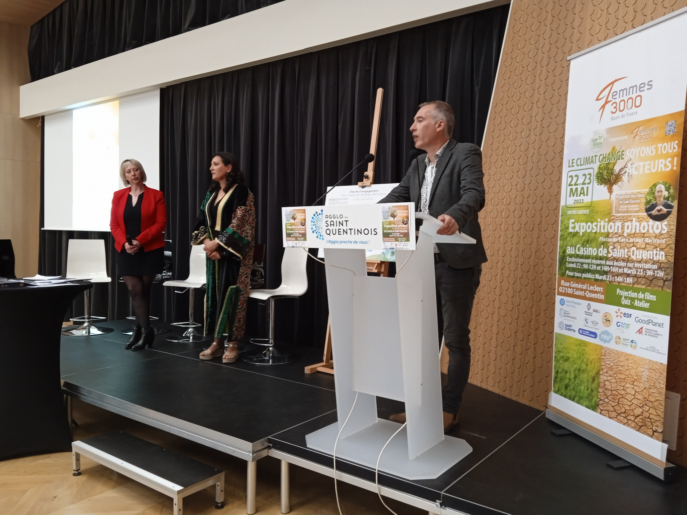 Grand témoin invité de la soirée Gaël Derive, spécialiste de la question du défi climatique.
