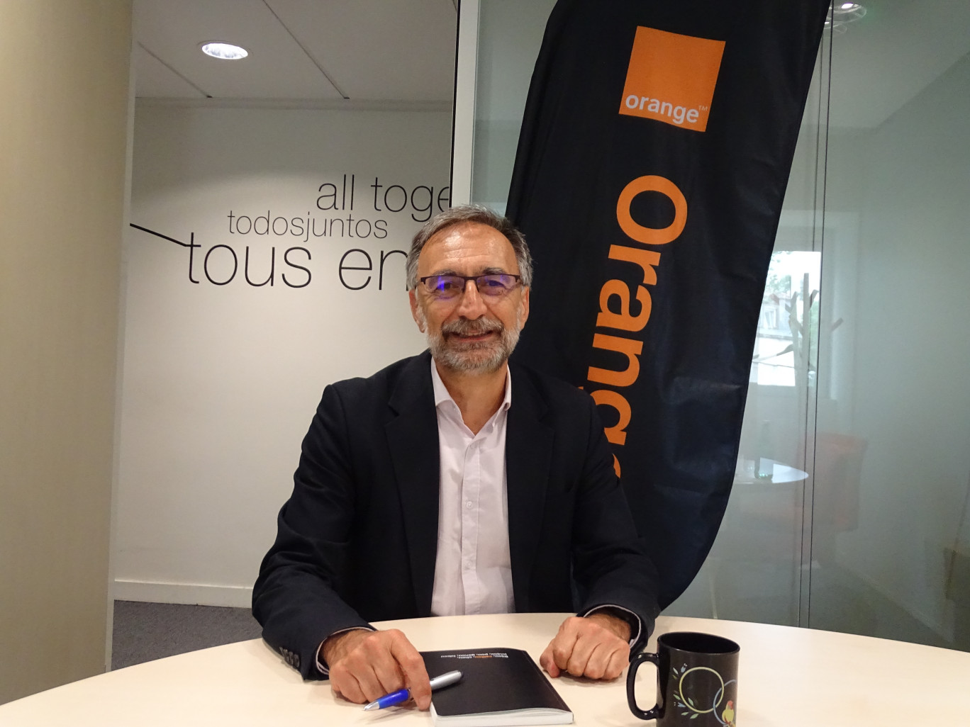 Cyprien Mateos, nouveau directeur Bourgogne Franche-Comté d’Orange, entend relever trois défis majeurs : finaliser le déploiement de la fibre, installer la 5G et engager les acteurs économiques dans la cybersécurité. (© Aletheia Press / N. Hubert)