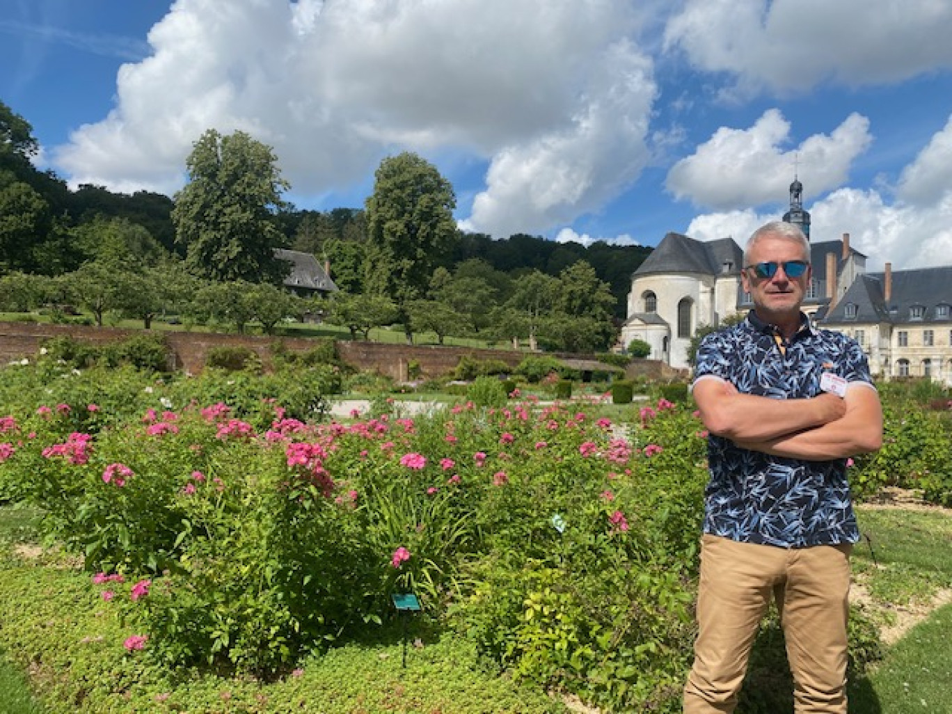 Jean-Claurde Darras, guide des jardins.