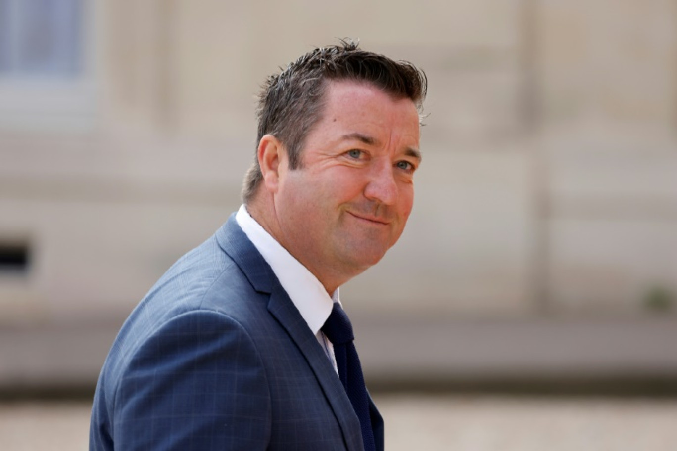 Le député des Yvelines et ex-maire de Poissy Karl Olive arrive à l'Elysée, le 7 mai 2022 © Ludovic MARIN
