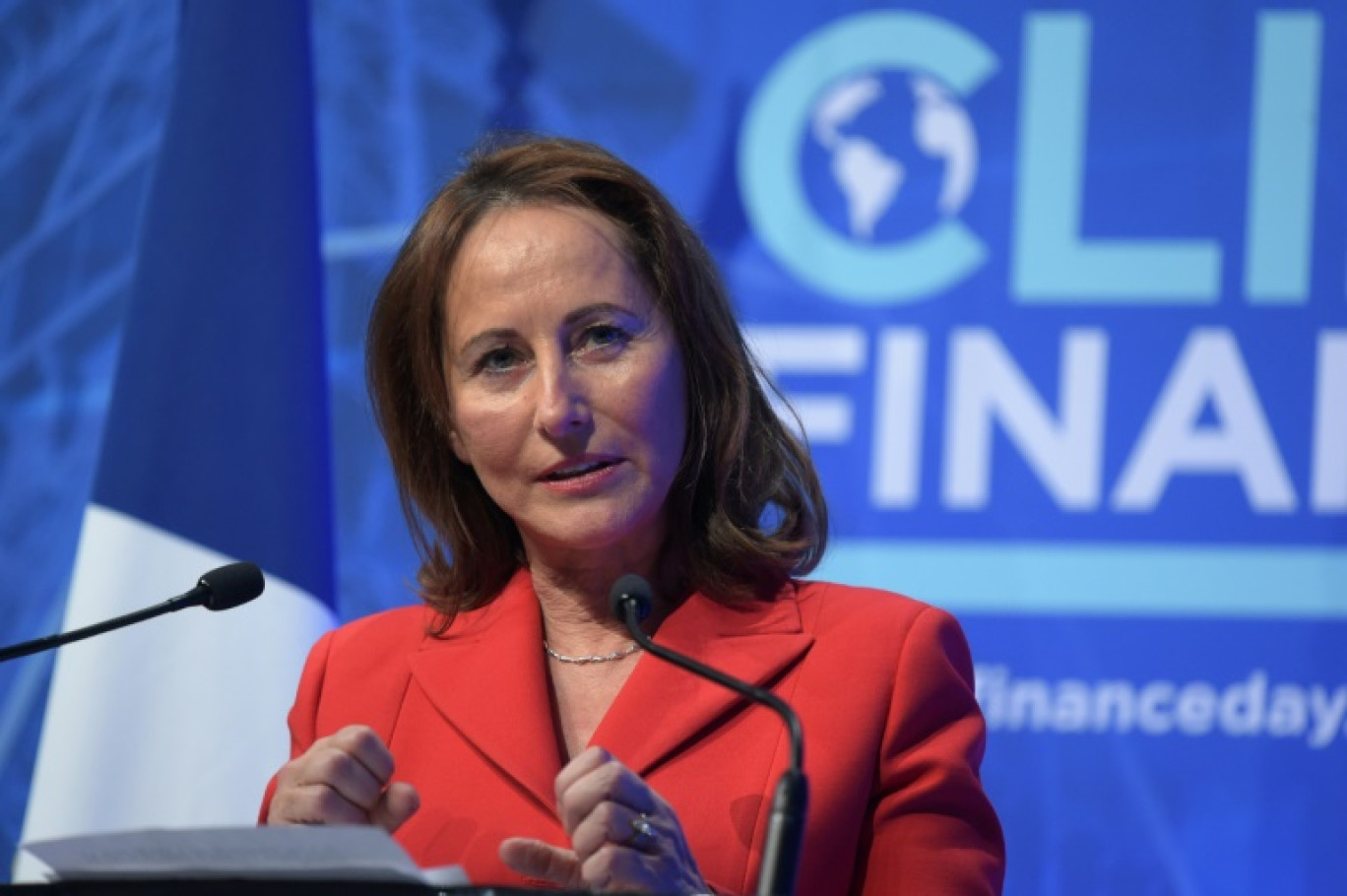 Ségolène Royal lors de la Journée de la finance climatique au ministère de l'Économie à Paris, le 11 décembre 2017 © ERIC PIERMONT