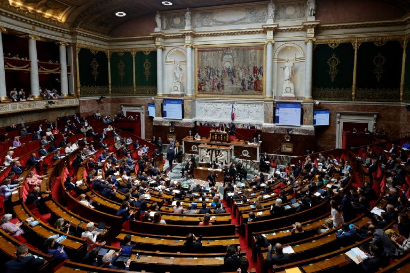 Vue générale de l'Assemblée nationale le 18 juillet 2023 © Geoffroy Van der Hasselt