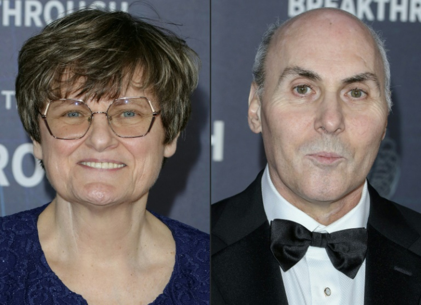 Les lauréats du Nobel 2023 de médecine, Katalin Kariko et Drew Weissman © Juan Pablo Rico
