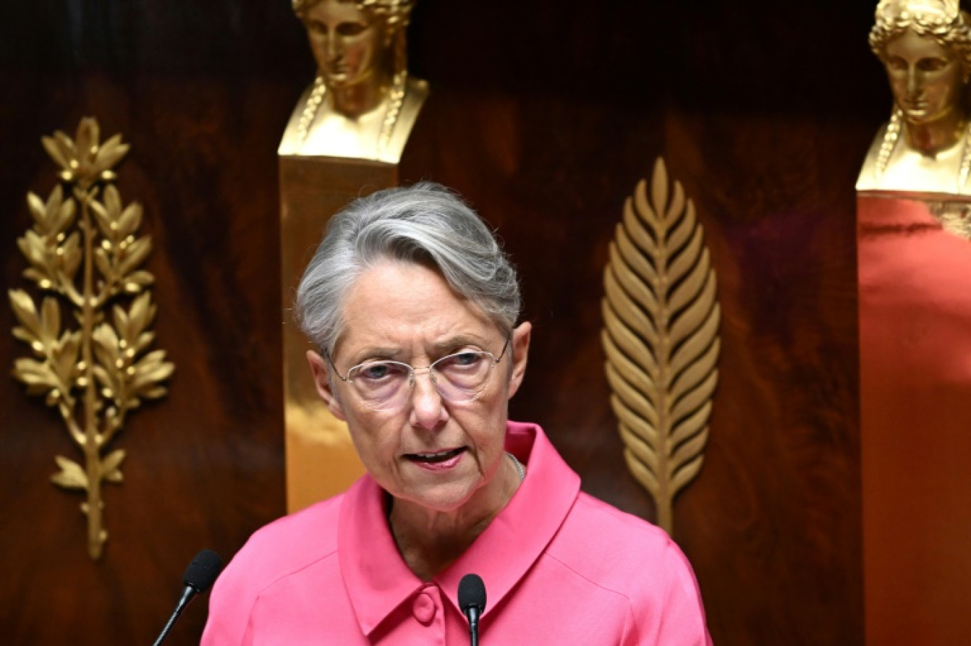 Elisabeth Borne à l'Assemblée nationale, le 23 octobre 2023 à Paris © Bertrand GUAY
