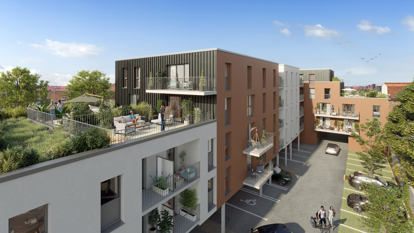 « L’Avant-Scène » abritera 42 appartements neufs. © Cabinet Ateliers d'Architecture Delannoy & Associés