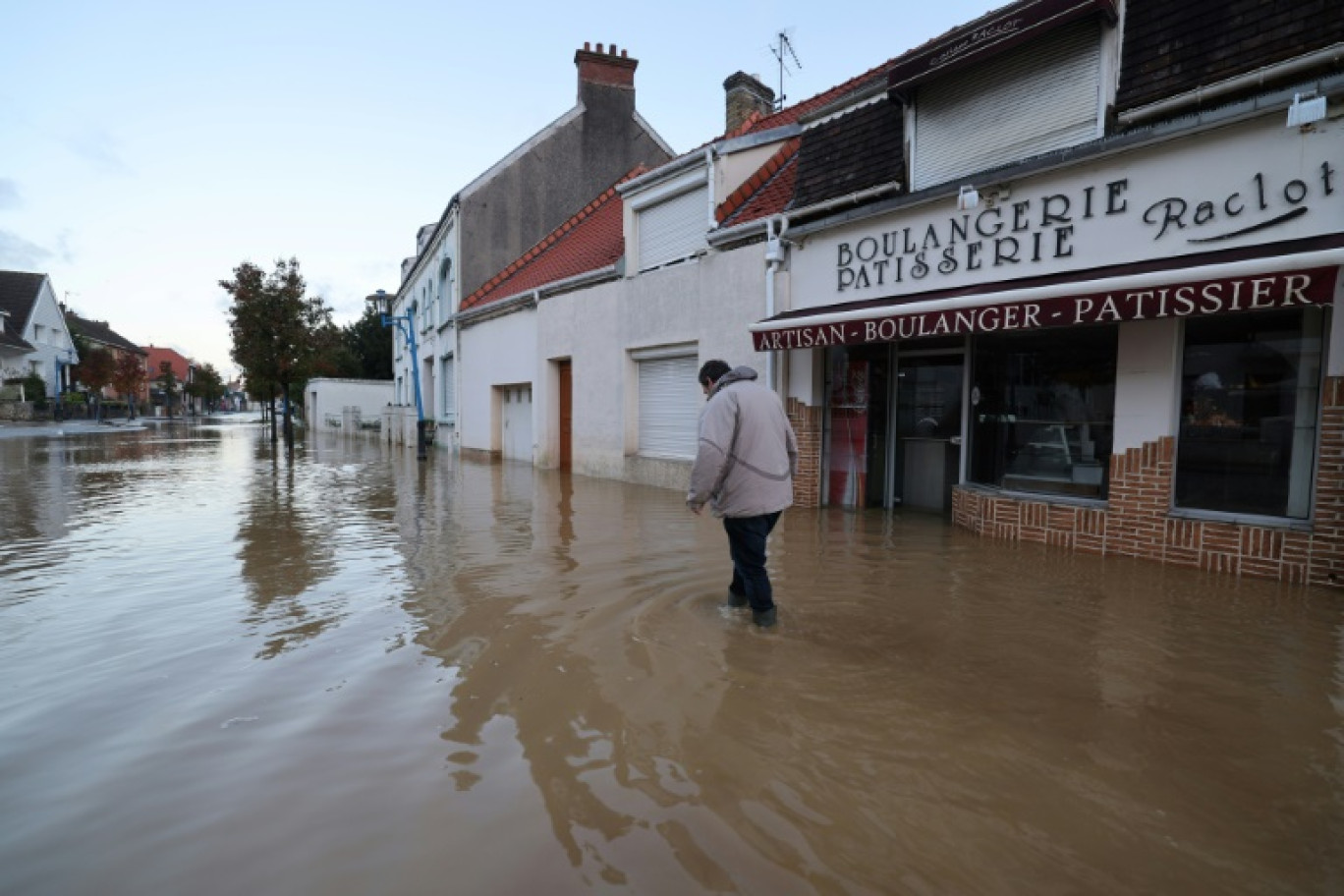 Les inondations à Saint-Etienne-au-Mont, dans le Pas-de-Calais, le 15 novembre 2023 © Francois LO PRESTI