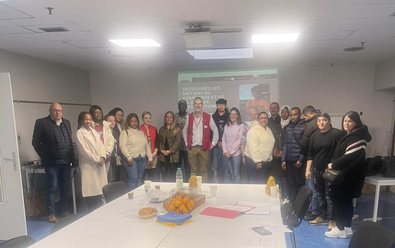 Une action partenariale menée en grande distribution.