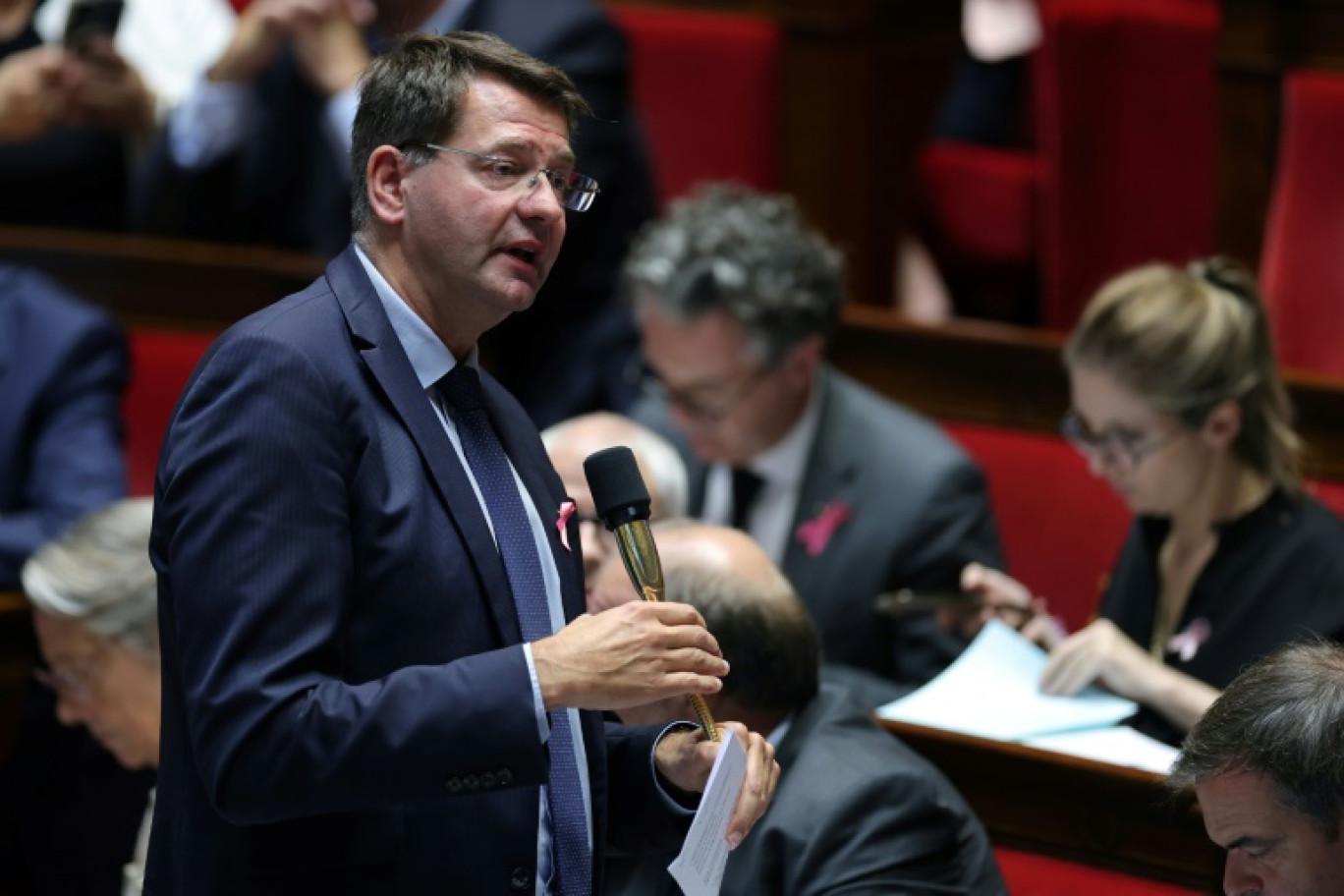 Le ministre du Logement Patrice Vergriete à l'Assemblée nationale, le 7 novembre 2023 à Paris © Thomas SAMSON