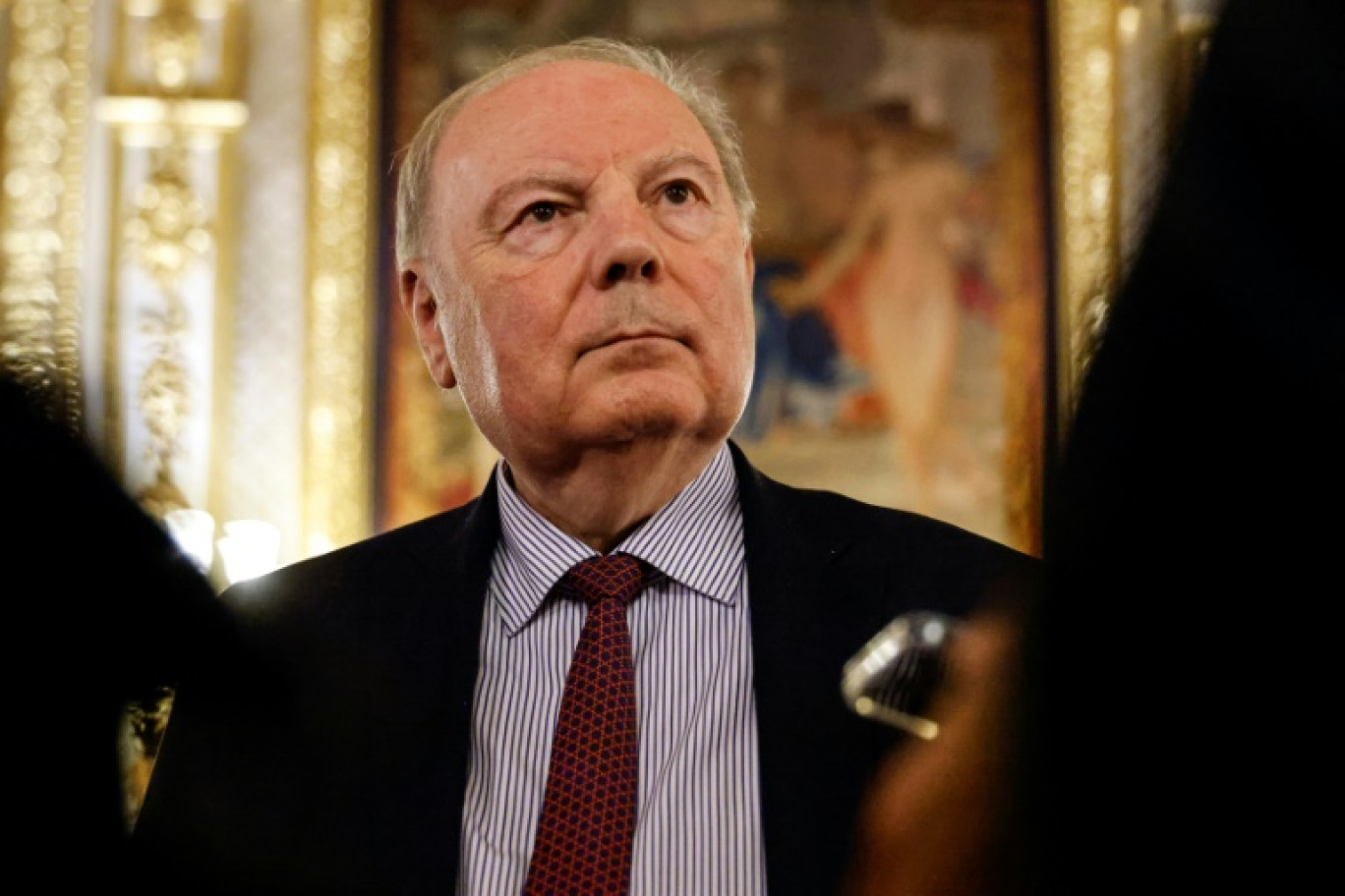Le sénateur français centriste Hervé Marseillele 7 novembre 2023 au Sénat à Paris © Ludovic MARIN