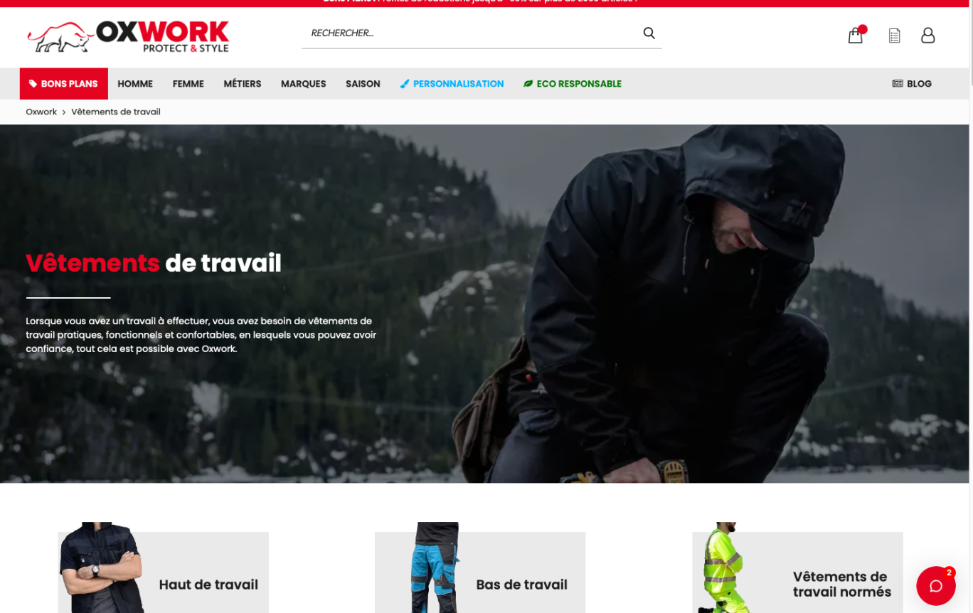 Un site de e-commerce très complet pour les professionels et salué par le magazine Capital.