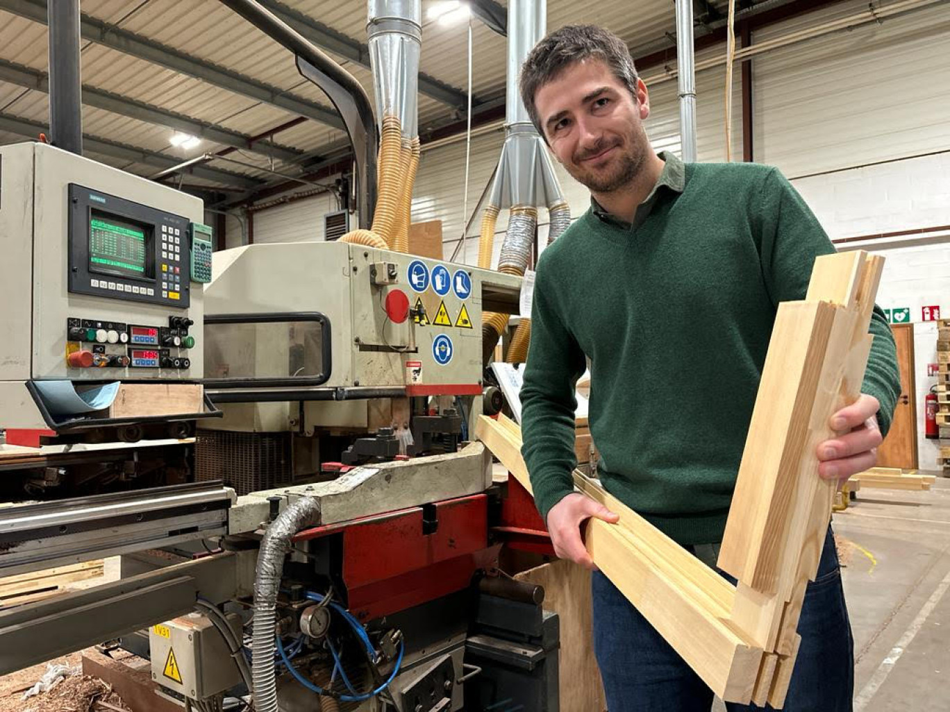 Romain Christory, directeur de Menuiseries Bouillon.