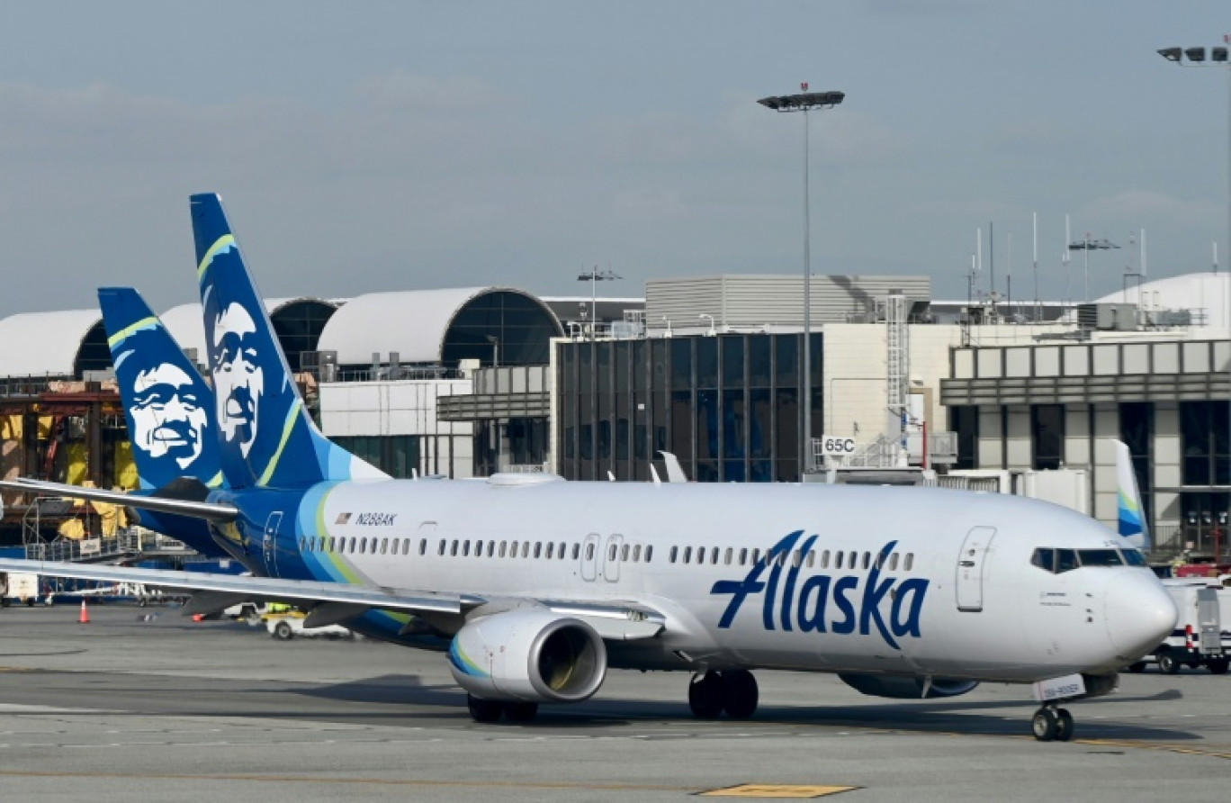Un appareil d'Alaska Airlines à Los Angeles, en janvier 2023 © Daniel SLIM