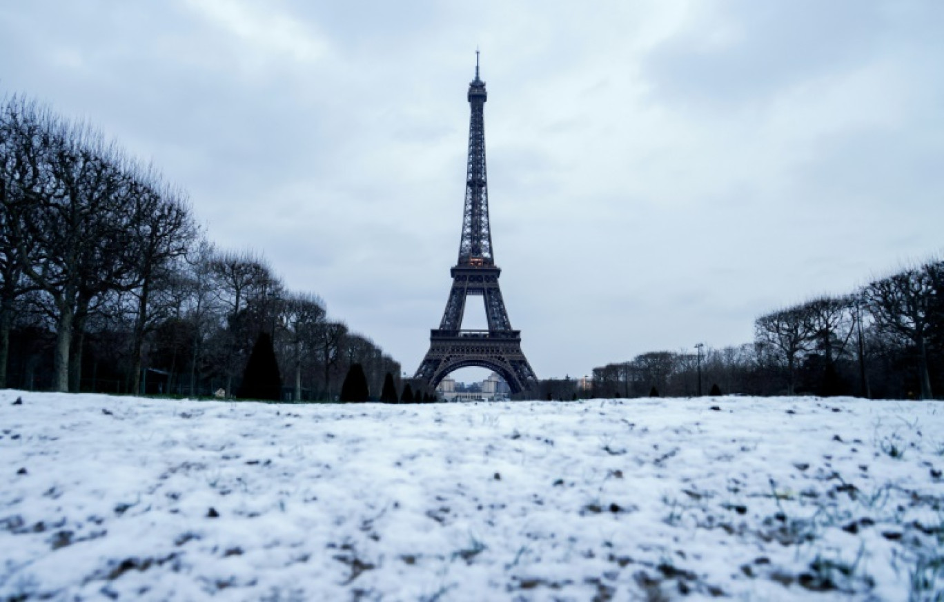 Chutes de neige à Paris, le 9 janvier 2024 © Ludovic MARIN