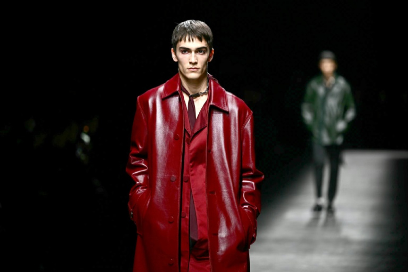 Un mannequin lors du défilé de la collection Gucci de la Fashion Week de Milan, le 12 janvier 2024 © GABRIEL BOUYS