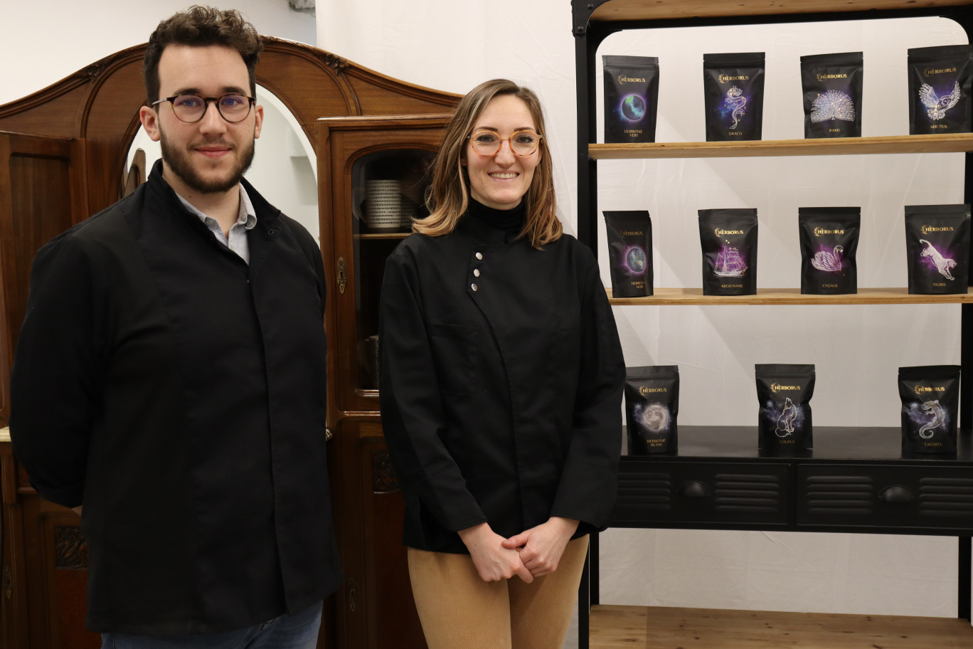 Camille Decima et Pierre Collin, co-fondateurs d’Herborus. © E.Chombart