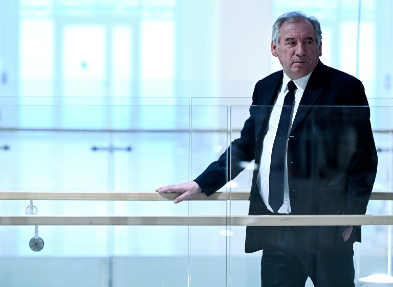 Le président du MoDem, François Bayrou, au Tribunal judiciaire des Batignolles, le 5 février 2024 à Paris © MIGUEL MEDINA