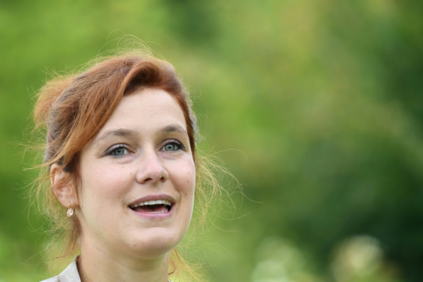 La maire Europe Ecologie les Verts (EELV) de Poitiers, Léonore Moncond'huy, le 19 août 2021 dans sa ville © MEHDI FEDOUACH