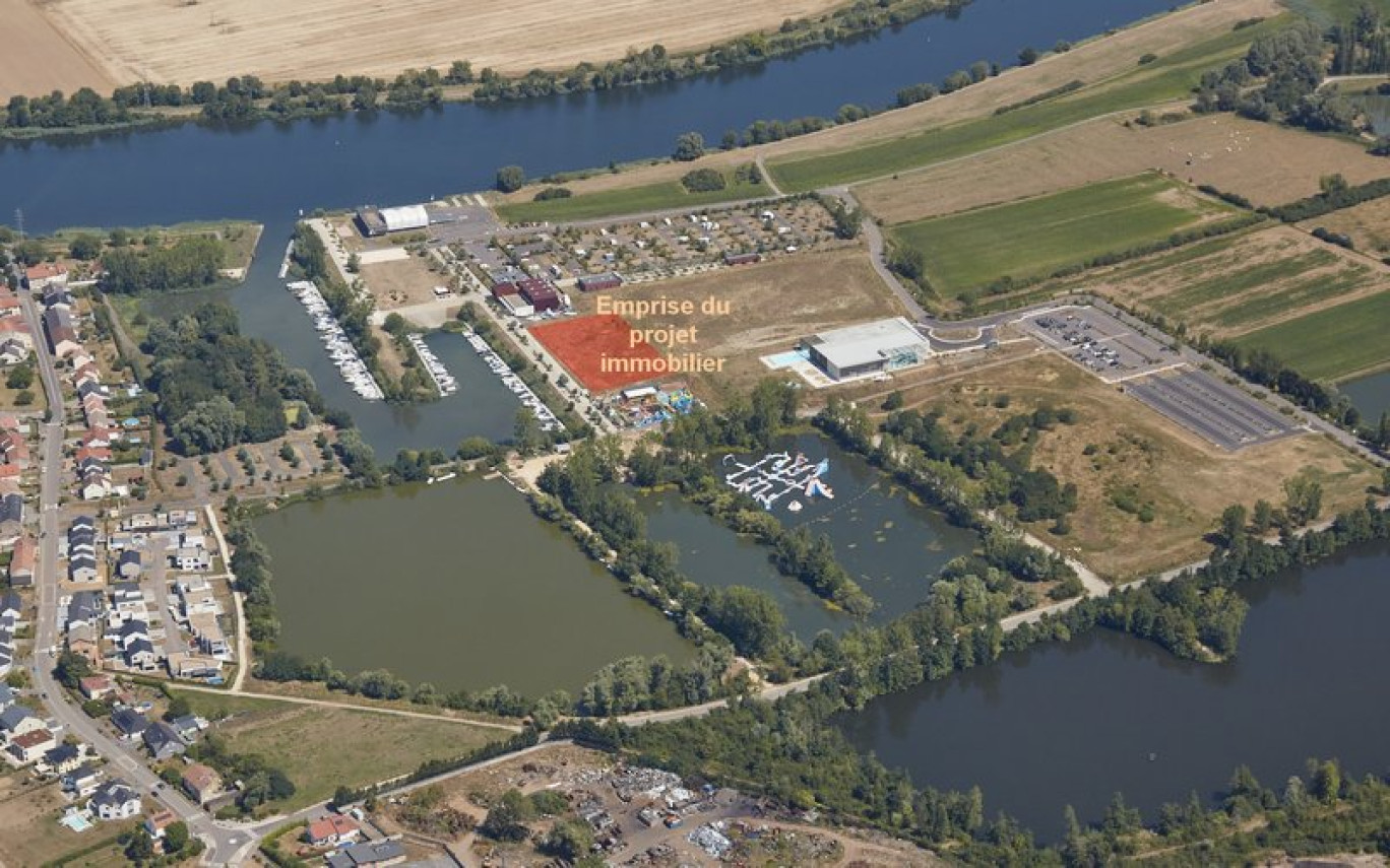 L'ambition est de développer un complexe immobilier sur la base de loisirs nautiques Nautic'Ham. © SEBL Grand Est/CAPFT.