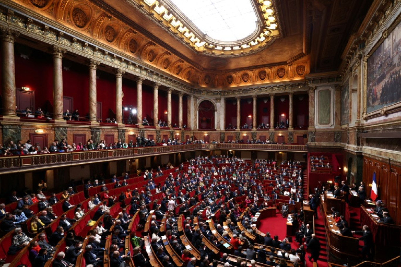 Députés et sénateurs réunis en Congrès au château de Versailles pour inscrire le droit à l'avortement dans la Constitution, le 4 mars 2024 © EMMANUEL DUNAND