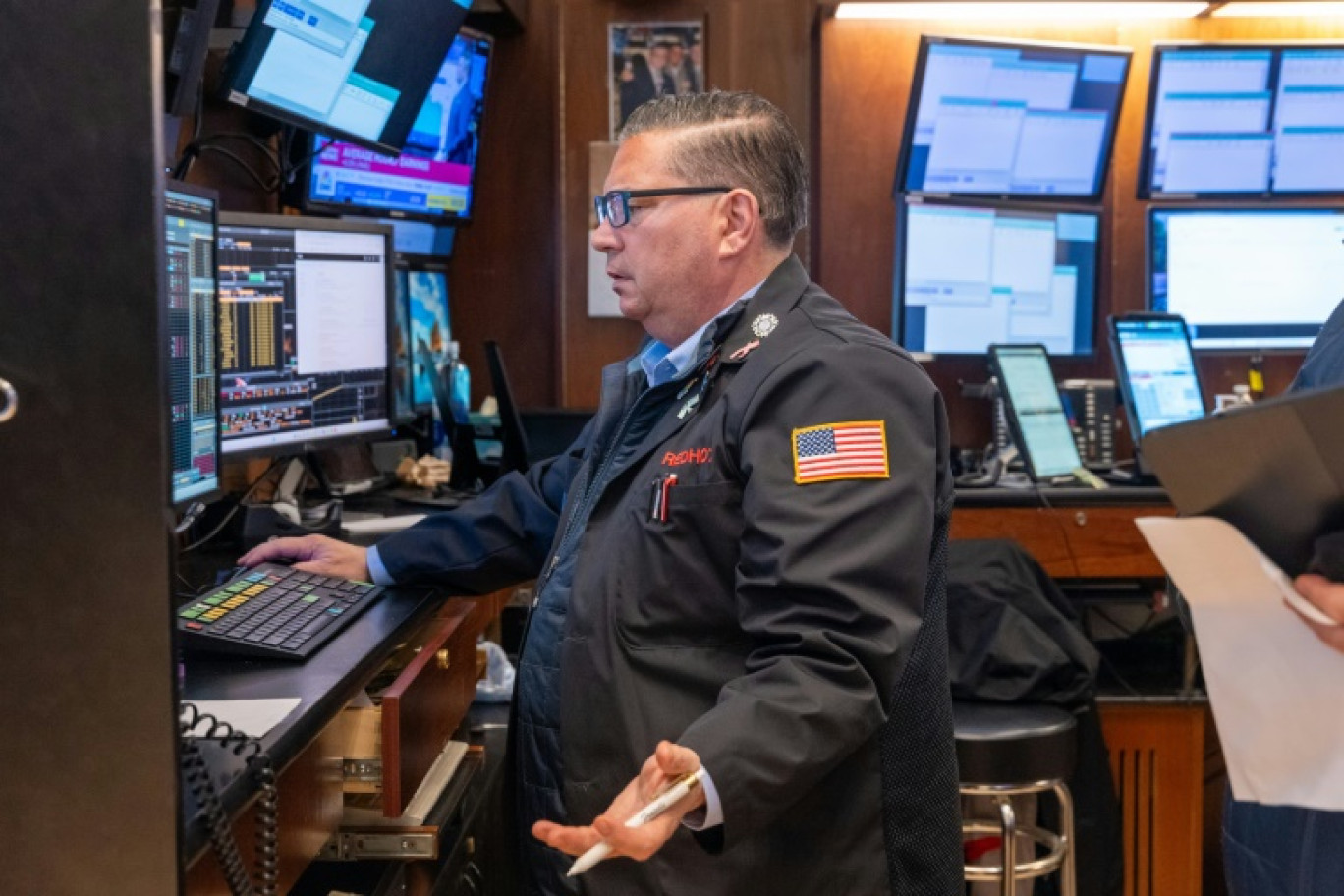 Un opérateur du New York Stock Exchange © SPENCER PLATT