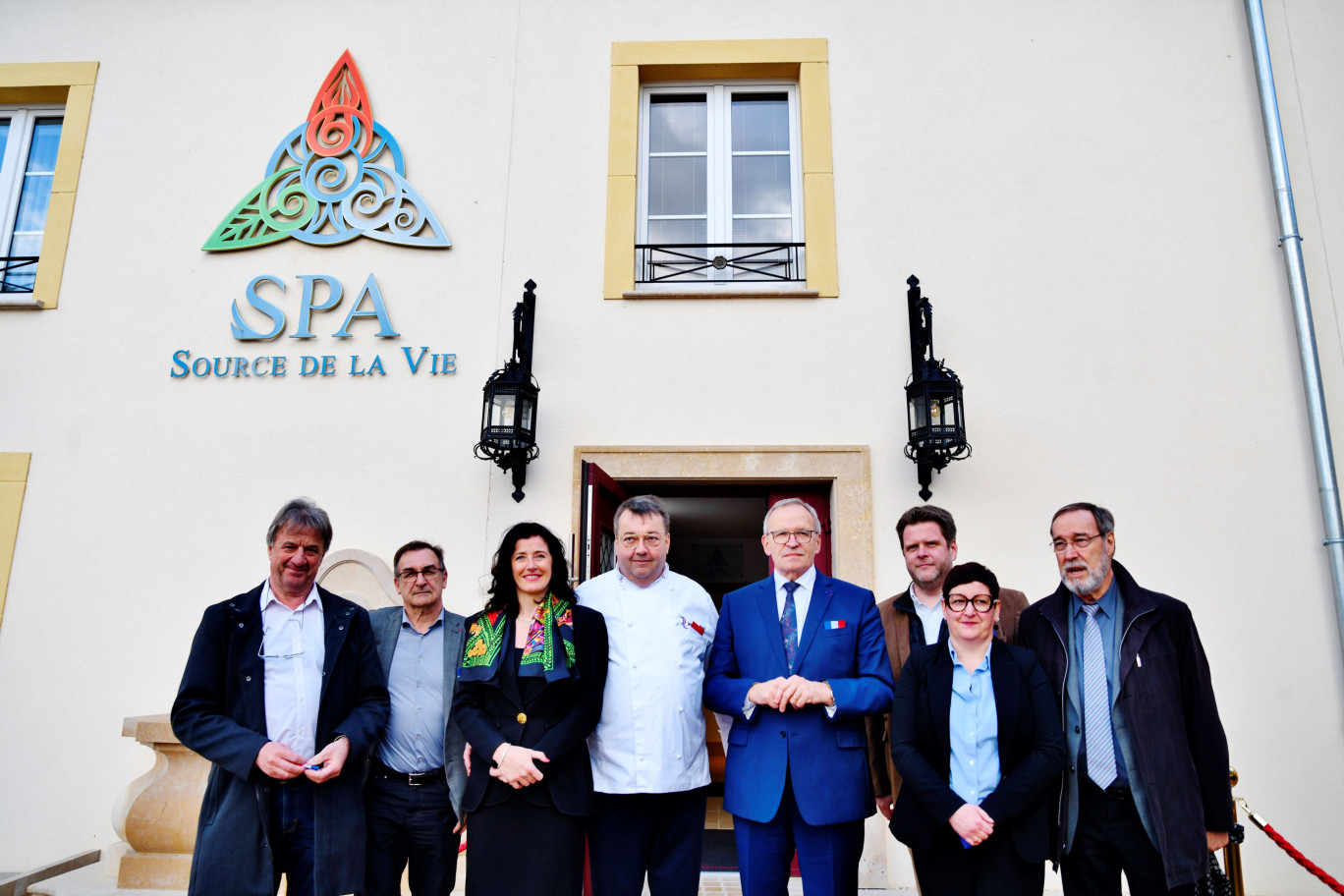 Lors de l'inauguration de l'extension. © Le Domaine de la Grange de Condé.