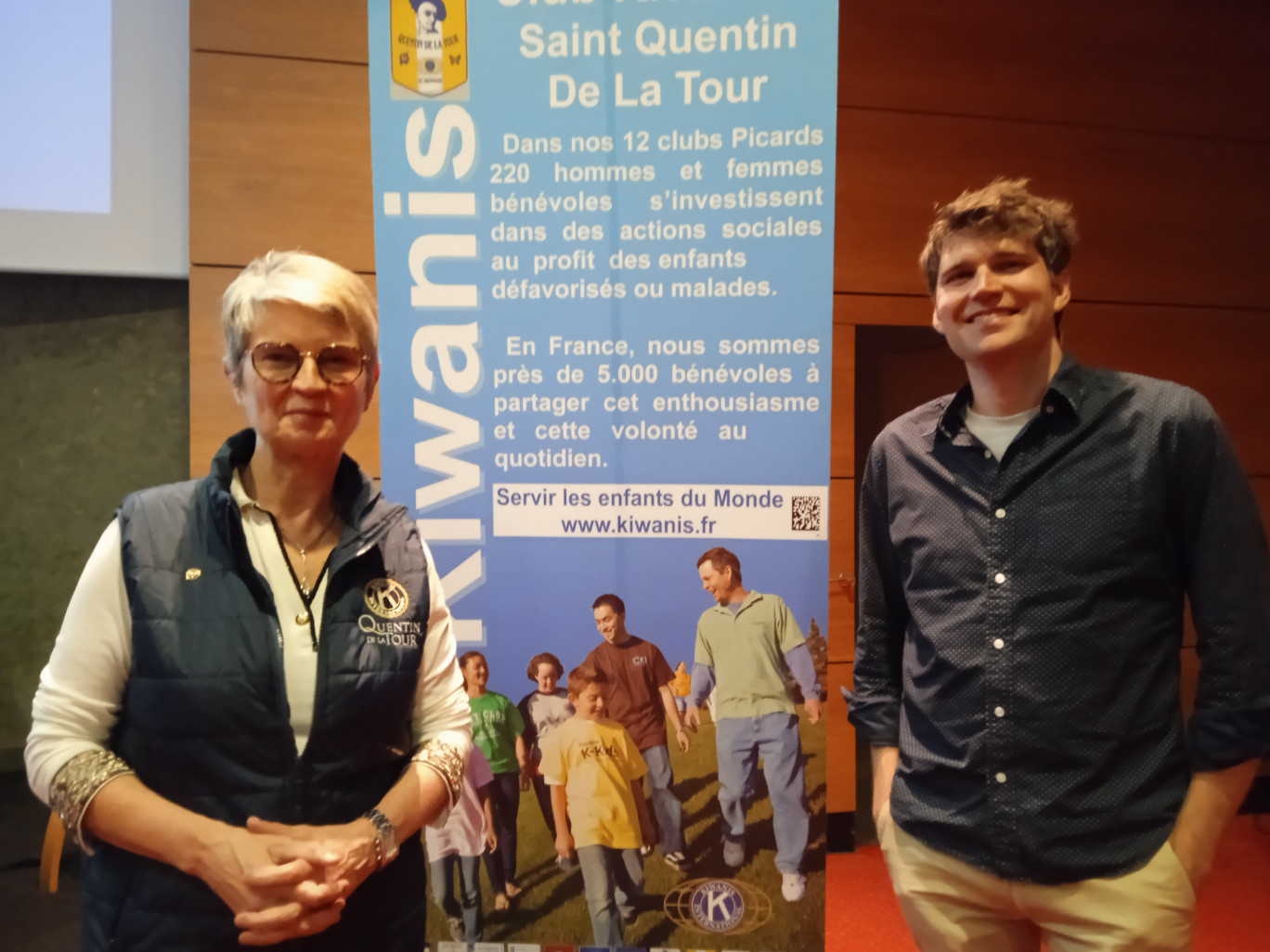 La présidente du club Kiwanis Quentin de La Tour, Lydia Mériaux, a fait appel à « un enfant du pays » pour intervenir sur le sujet de l’IA.