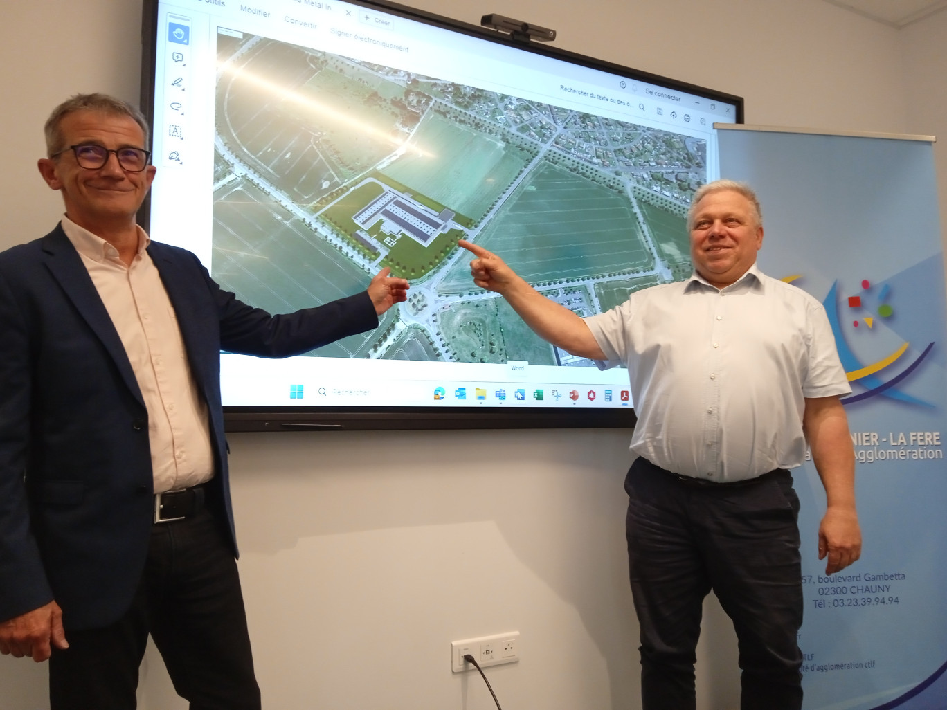 Le projet d’implantation du nouveau centre de production a bénéficié du soutien de la Communauté d’agglomération Chauny-Tergnier-La Fère.