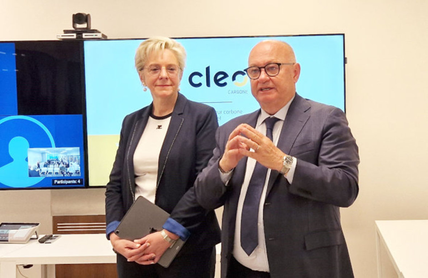 © Unimev Béatrice Cuif-Mathieu (directrice de Destination Nancy) et Philippe Pasquet, tous deux coprésidents de l’Unimev ont lancé officiellement l'outil Cleo Carbone