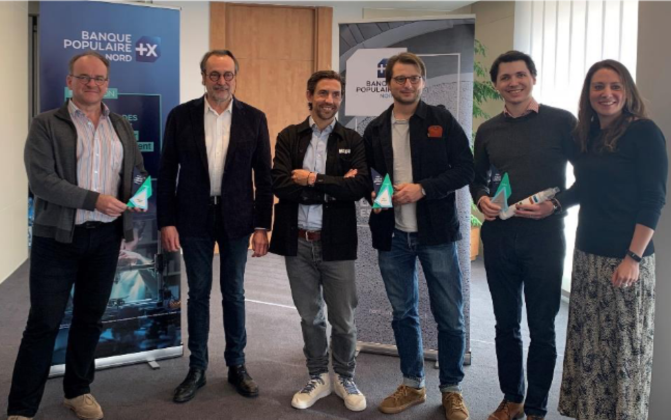 Buawei (Grand Prix), Happlyz Médical (Prix International) et Mobius (Prix Impact) se sont vues décerner mercredi 17 avril le prix Next Innov de la Banque Populaire du Nord.