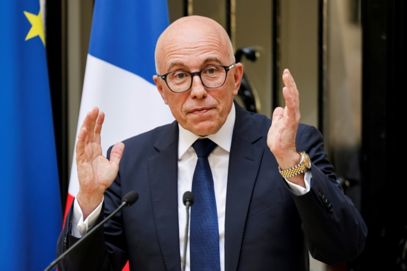 Le président des Républicains Eric Ciotti le 19 mars 2024 à Paris © Ludovic MARIN
