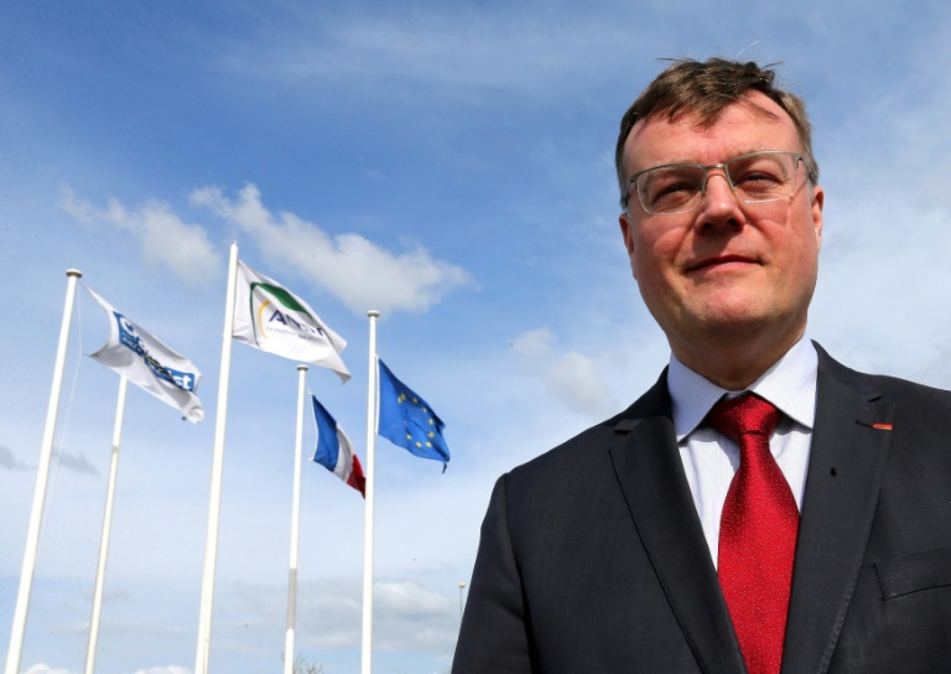 Le directeur général de l'ANDRA Pierre-Marie Abadie à Bure, dans la Meuse, le 16 avril 2018 © FRANCOIS NASCIMBENI