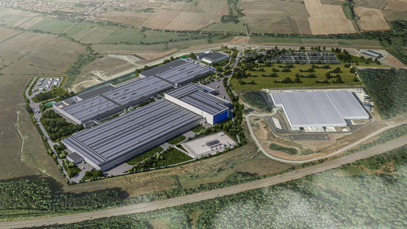 La future gigafactory sur l'Europôle. © HoloSolis.