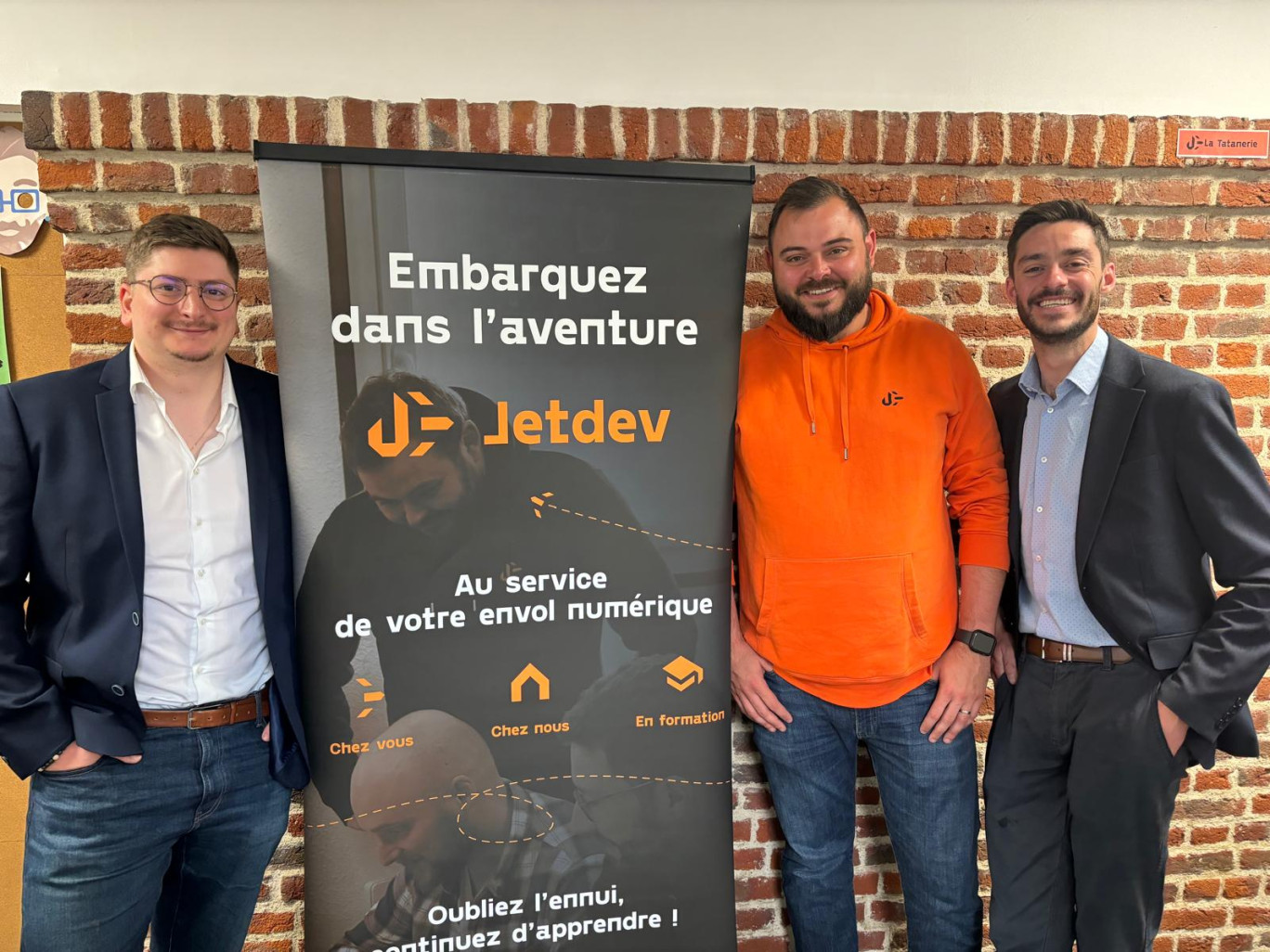William Leemans, Theo Berkhout et Florian Lemaire, les trois dirigeants co-fondateurs.