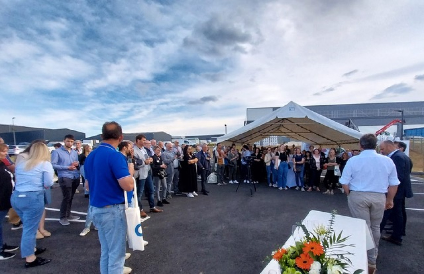 Lors de l'inauguration de la nouvelle structure animalière.
