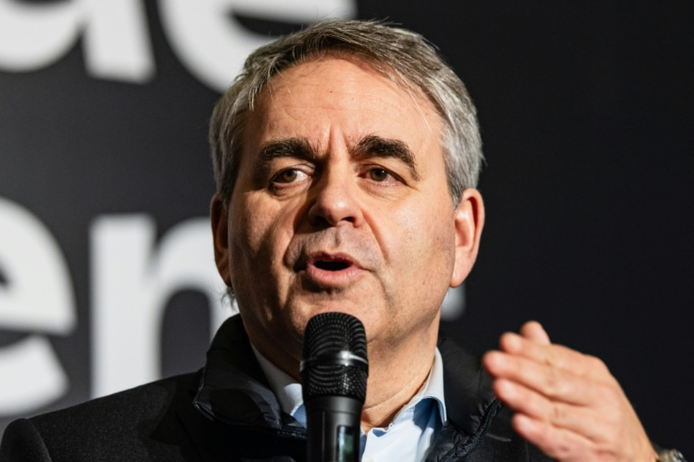 Le président des Hauts-de-France, Xavier Bertrand, à Lille, le 5 février 2024 © Sameer Al-DOUMY