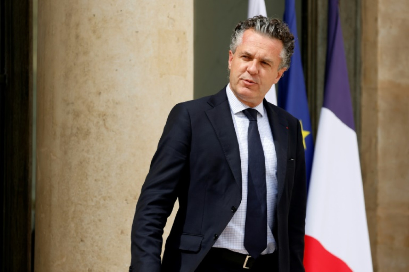 Le ministre français de la Transition écologique Christophe Béchu au Palais de l'Elysée à paris le 21 mai 2024 © Ludovic MARIN